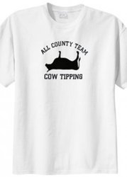 Big Mens Original Cow Tipping Graphic T-Shirt (Big & Tall and Regular Sizes)