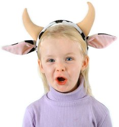Child's Cow Costume Headband