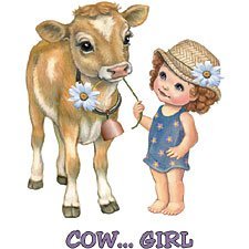 Cow Girl Cowgirl Youth T-Shirt