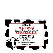 Cow Head Adult Birthday Invitations