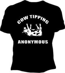 Cow Tipping Anonymous Adult T-Shirt