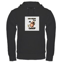 Cow Tipping Champ Hoodie (dark)