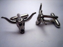 Cow skull cufflinks by classic cufflinks