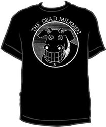 Dead Milkmen BLACK COW LOGO Adult Black T-shirt Tee