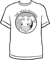 Dead Milkmen COW LOGO Punk Adult White T-shirt Tee