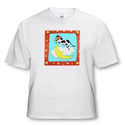 Farm Animals - Cow Jumped Over The Moon - T-Shirts
