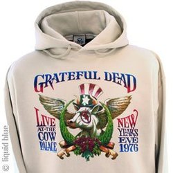 Grateful Dead *TOUR SALE* 'Live at Cow Palace' Hoodie TAN sweatshirt