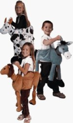 Making Believe 48028-48027-48026 Plush Ride-on Camel, Donkey and Cow