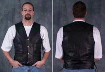 Men's Cow Braided Vest (Extended Sizes)