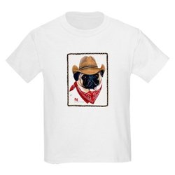 Pug Cow Dog Kids T-Shirt