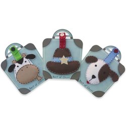 Best of Chums Name Tag Set - Cow/Cowboy Hat/ Sparky The Dog