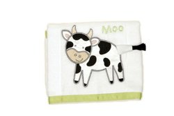 Cow Burp Cloth- EIEIO Collection by Mud Pie