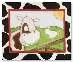 Cow and Chick Canvas Reproduction