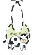 Eieio Cow Baby Bib