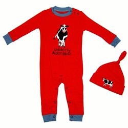 Hatley Coverall Cow Pajamas with Hat