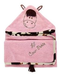 Lil' Cow Pokie Hooded Baby Bath Towel Boy Manual Woodworker
