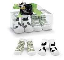 Mud Pie Baby EiEiO Sock Set, Cow