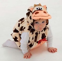 Mullins Square Child's Cow Costume (Fits up to 25lbs)