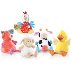 Ol' MacDonald Singing Farm Animals Plush Toy, Cow