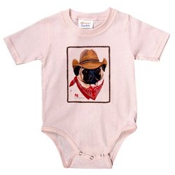 Pug Cow Dog Infant Bodysuit