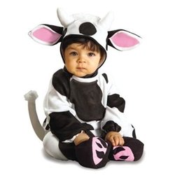Rubies Costume Co. EZ-On Romper Costume, Cozy Cow, 6 to 12 Months