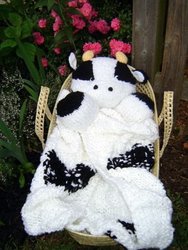 Snuggletons Claudie Cow Blanket