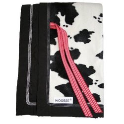 Woobee All Weather Stroller Blanket - Cow Print w/ Black