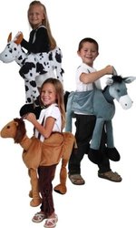 48026_48027_48028 Plush Ride-on Camel Donkey Cow Nativity dressup costume