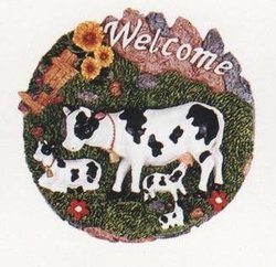 COW 3-D Welcome Wall Plaque Sign *NEW*!