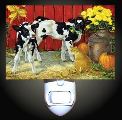 Cats and Cows Decorative Night Light