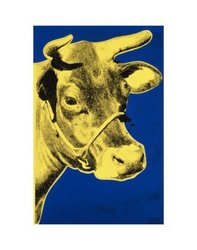 Cow, c.1971 (Blue and Yellow) Art Poster Print by Andy Warhol, 11x14