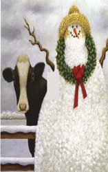 Cows and Snowman Decorative Switchplate Cover