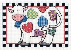 Dimensions 'PATCHWORK COW' Counted Cross Stitch Kit