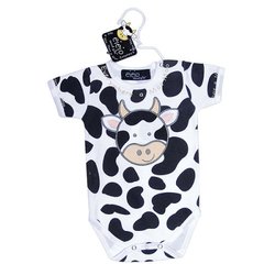 EiEiO Cow Bodysuit - Black/ White