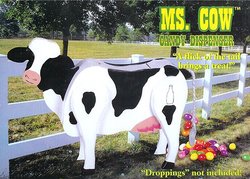 Ms. Cow Wooden Candy Dispenser By Scaasis