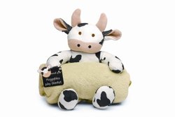 Mud Pie Baby E-I-E-I-O Cow Plush Play Blanket