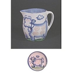 Pitcher 1 Qt., Country Cow Pattern