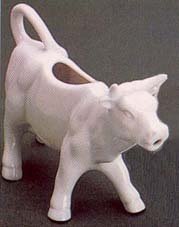 Porcelain Cow Shaped Creamer White