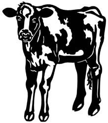 Scrapbook 101 Shape Cardstock Die Cuts, Holstein Cow