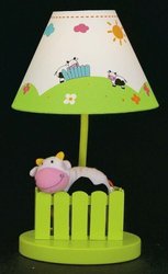 Sue Bee Ginna Nursery Children's Lamp - Cow