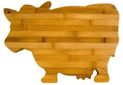 Totally Bamboo 14-Inch by 10-Inch Cow Cutting Board