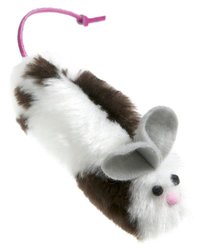 West Paw Design Mouse Catnip-Filled Cat Toy with Bell, Cow