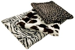 Zoo Rest Faux Fur Dog Mats - Cow (Small)