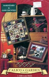 Barnyard and Cow Country Wall Quilts Sewing Pattern