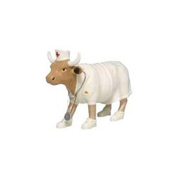 Cow Parade Nurse Nightencow Figurine