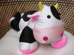 Cow Plush Bean Bag Toy 15' ; Moshi