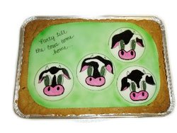 Cows Party Cookie Cake