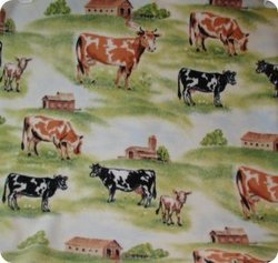 Cows in the Pasture Fleece Throw Blanket