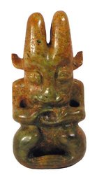 Jade Sculpture Primative Guias Kakadhenu Sacred Cow