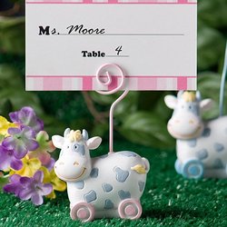 Pink Toy Cow Design Place Card Holders 'Qty. 40'